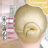 FANDAMEI 20PCS Hair Nets Invisible and 40PCS U Shaped Hair Pins Set, 20PCS 50cm Hair Nets for Bun Gold Elastic Edge Mesh and 40pcs Hair Bun Pins for Women, girls, Ballet Bun Maker Dance (Gold)