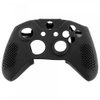 eXtremeRate Soft Anti-Slip Silicone Controller Cover Skins Thumb Grips Caps Protective Case for Xbox One X S Controller - Black