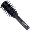 Kent AS8 Anti Static Hair Brush Travel Brush Small Hair Brush for Smoothing, Straightening, and Curling Short or Medium Hair. 7-Row Mini Hairbrush Anti Static for Hair Frizz Free Brush Made in England
