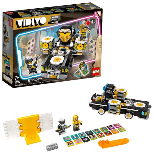 LEGO VIDIYO Robo Hiphop Car 43112 Building Kit Toy, Inspire Kids to Direct and Star in Their Own Music Videos; New 2021 (387 Pieces)