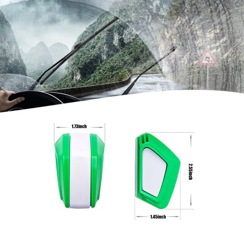 Yumfugu 1 PC Automotive Wiper Repairer, ABS Ergonomic Windshield Wiper Blade Cutter Cleaning Tool, Universal Multi-function Repair Accessories, Compatible with Most Car Models (Green & White)