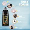 BOJICA MEIDU Black Hair Dye Shampoo 3 in 1 for Gray Hair, Hair Color Shampoo for Women and Men, Instant Shampoo Hair dye-100% Grey Hair Coverage (16.9 Fl oz)