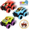 Neureyte 8 Pack Mini Monster Truck for Boys and Girls,Die-Cast Monster Trucks for Kids Party Favors,Pull Back Monster Trucks Toy Vehicles Set for Cake Toppers