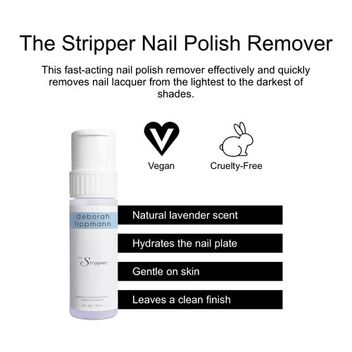 Deborah Lippmann Nail Polish Remover, The Stripper, 4 Fl Oz (Pack of 1)