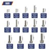 Hex Socket Head Cap Screw Metric Thread Hexagon Allen Machine Bolt M2.5 M3 M4 M5 M6 M8 Metal Standard Fastener Hardware Assortment Kit Set 135Pcs 304 Stainless Steel M2.5-M8