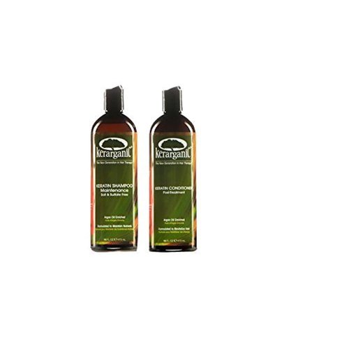 ORGANIC KERATIN POST-TREATMENT SET - SALT & SULFATE FREE SHAMPOO 16oz + CONDITIONER 16oz