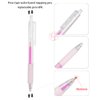 White Microblading Marker Pen Eyebrow Permanent Marker Pen for Permanent Makeup,Eyebrow Press In Core Mapping Pen Stencil with 2 replacement refills (1pen and 2 refills-White)