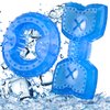 Hungdao PET Teether Cooling Chew Toy 2 Pieces Teething Toy Freezable Dog Toys Dog Cooling Toys for Small Medium Dogs Fetch Food Relieve Dental Discomfort, 2 Types (Ring,4.72 Inches)