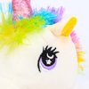 Cuteoy Plush Unicorn Hand Puppet Stuffed Animal Toy Open Movable Mouth Creative Role Play Storytelling Plushies Gifts for Kids Toddlers Birthday Christmas