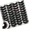 IFSOWDRA Mink Lashes Wispy 20mm 3D Volume Full Dramatic Lashes Mink D Curl Strip Lashes That Look Like Extensions Long Eye Lashes Pack 25 mm Cat Eye False Eyelashes Natural Look