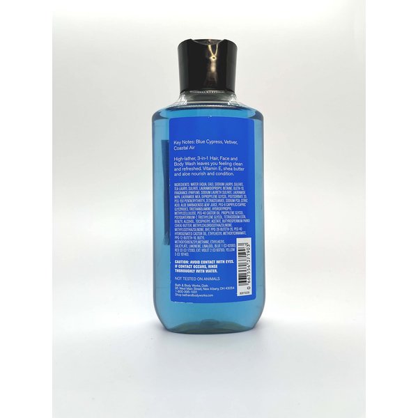 Bath & Body Works, Signature Collection 2-in-1 Hair + Body Wash, Ocean For Men, 10 Ounce