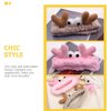 Beaupretty 2 Pieces Spa Headband Face Wash Headband Cute Cartoon Crab Headband Elastic Hair Band Women Girls Makeup Hairbands(Khaki,Pink)