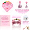 Dog Birthday Party Supplies Decorations, Cute Dog Birthday Bandanas Girl with Lets Pawty Banner Dog Birthday Cake Toppers Hat Pink Bowtie Dog Tutu Skirt Paw Balloons for Dog Party Decorations
