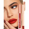 Easilydays Lip Liner and Liquid Matte Lipstick Set, 12 Colors Crayon Matte Longwear Lip Pencil, 24h Velvety Red Lips and Lip Liners Make Up, Lip Contouring Pencil, Waterproof Long Lasting Nude Lipgloss Lip Stain Kit with Lip Liner for Women (#12)
