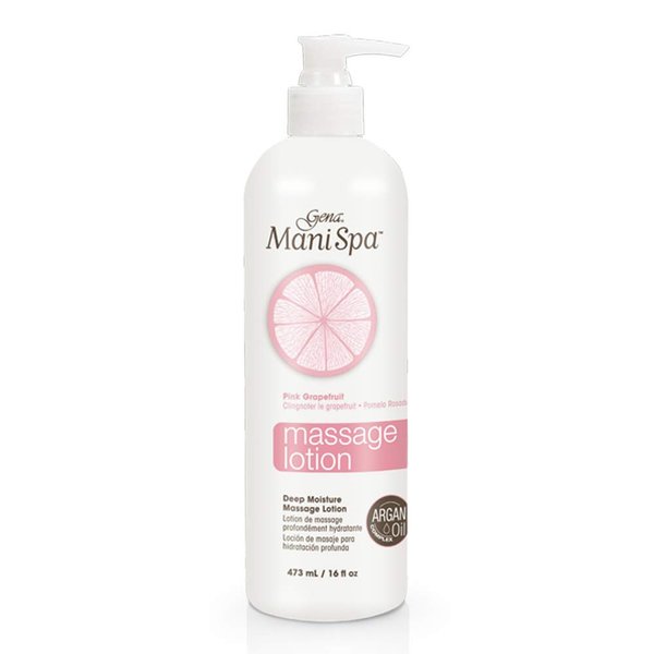 Gena Mani Spa Massage Lotion, for Hands, Feet, and Body Deep Skin Moisturizing, 16 oz