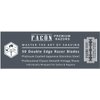 50 Facón Platinum Japanese Stainless Steel Double Edge Razor Blades for Safety Razor - Close Smooth Shaving Experience - 200+ Shaves