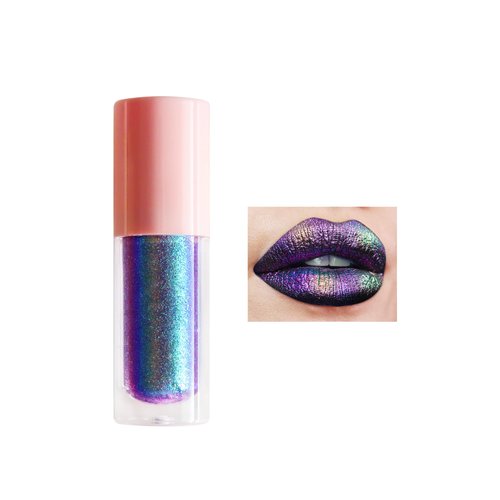 Super multichrome shine Lip Gloss,Glitter Waterproof Lip Gloss, Holographic Lipgloss,Fuller-Looking Lips,Easy Application,Moisturizing,Vegan & Cruelty Free Shinning Lip Gloss Set (#12, standard)