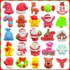 UUSYCUN 24PCS Christmas Mochi Squishy Toys for Party Favors, Xmas Squishies Bulk for Stocking Stuffer, Santa Squeeze Toys for Kids, Gifts, Presents, Advent Calendar, Classroom Prizes, Goodie Bags