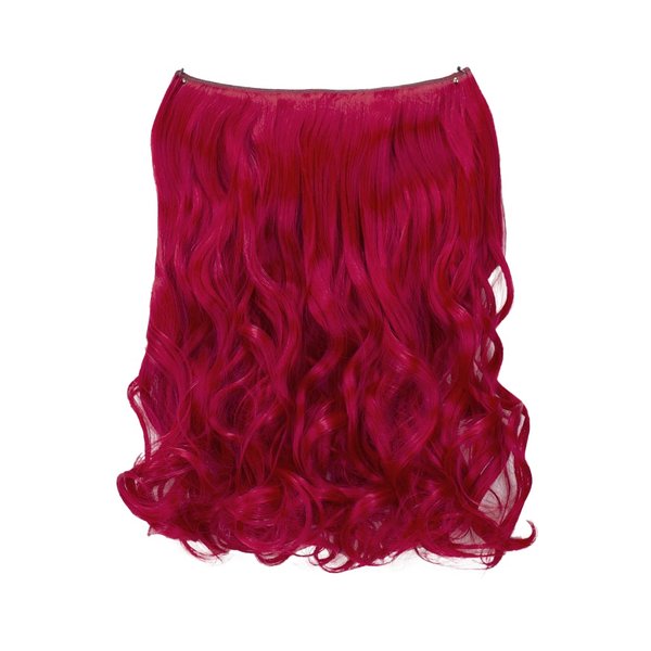 CAISHA 20" 1 Weft Extension With Elastic Band Hair Extensions Hairpiece Wavy Red E109-1