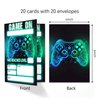 ANYEMW Gamer Birthday Invitations, Video Game Birthday Party, Gaming Party Decorations, Birthday Party Invitations For Boys Girls, Kids Birthday Invitations, 20 Cards with 20 Envelopes.(115)