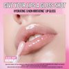 Kaja Lip Gloss - Gloss Shot | with Jojoba Oil, Tinted Shimmer, Hydrating, Non-sticky, Juicy, Nude, Plumper Looking Lips, 03 Honey Drizzle, 0.14 Fl Oz