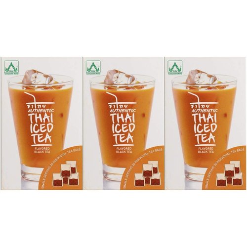 Authentic Thai Iced Tea Flavored Black Tea - Pack of 3