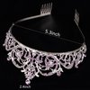 Vovii Purple Princess Tiara for Women Exquisite Modeling Perfect Bridal Headdress Crown for Wedding Ideal Costume Party Hair Accessories Princesses and Girls