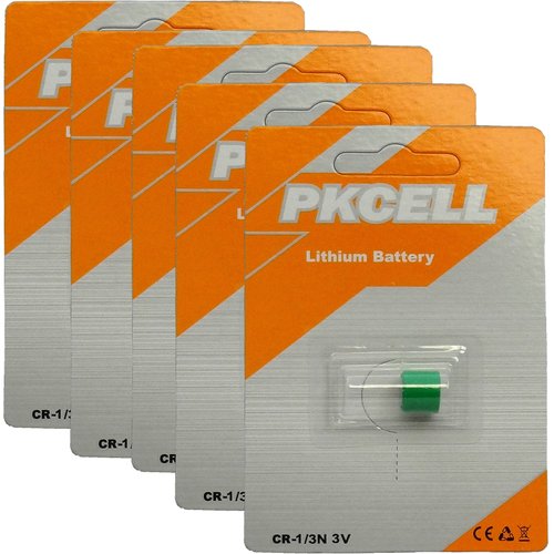 BlueDot Trading Single Pack 2CR1/3N Lithium Cell Battery 3V for Dog Collar, Cameras, Flash Equipment, Calculators, Game Controllers, and More, Quantity 5