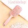 Detangler Brush, Dry and Wet Hair Brush Detangler for All Hair Types, Great for Women, Boys and Girls, Pink.2 Set