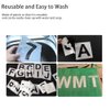 36 Pcs 4 Inch Letter Stencils Numbers Craft Stencils, Alphabet Stencils Letter Stencil Reusable Plastic Stencils Letters and Numbers Stencil Kit for Painting on Wood, Wall, Fabric, DIY Art Projects