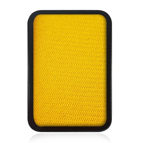 Kraze FX Face Paint Palette Refill - Yellow Face Paint (10 gm)-Hypoallergenic Non-Toxic Water Activated Professional Halloween Face & Body Painting Makeup Supplies for Kids Safe Adults