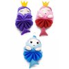 MURRI&MURRDI 3 Pcs Bath Loofah for Kids, Soft Child Sponge for Shower Animal Body Scrubber Kids Cute Cartoon Bath Sponge for Kids Bath Pouf Mesh Loofah Sponge for Kids 55g (3 Cartoon A)