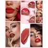 LYSdefeu 3 Colors Lazy Lipstick Set, Love Matte Velvet Lipstick Labiales Long Lasting Waterproof Non-stick Not Fade Lip Stain Lip Gloss, Easy to Color Lipstick Lazy Lip Makeup for Women Girl-01+11+12