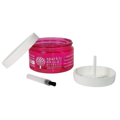 Sparkle Bright Products All-Natural Jewelry Cleaner | Liquid Jewelry Cleaning Solution, 4oz. Jar | Ultrasonics, Diamonds, Fine, Fashion, and Designer Jewelry