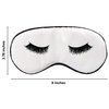 Set of 3 Eyelash Sleep Masks with Adjustable Straps, Comfortable Satin Eye Cover for Women Bridesmaid Gifts (Blush Pink)