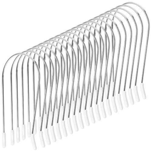 Rimoev Hot Curler Clips, 20 PCS Replacement Kit, 1.5 Inches Stainless Steel, Fits Most 1 Inch Hair Hot Rollers, Suitable for Long Hair, Portable, Waterproof, Elastic Curling Effect, Comfortable Usage
