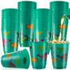 Tessco 24 Pcs Dinosaur Party Plastic Cups 16 oz Dinosaur Plastic Tumbler Cups Dinosaur Birthday Party Supplies Dinosaur Party Favors for Kids Dinosaur Birthday Halloween Party Decoration