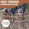 Camohute Camo Netting, Camouflage Netting, Quiet Mesh Sunshade, Fence Canopy Nets, See Through, Lightweight, Great for Concealment, Hunting, Shooting, Tree Stand, Car Cover, Photography, Decoration