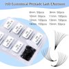 Obeyalash 600 Fans Lash Extensions Premade Fans Premade Volume Fans Eyelash Extensions Pro Made Fans Lash Extensions D Curl Handmade Loose Fans for Lash Extension Supplies (16D-0.05D-D, 8-15mm)