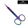 Best Pro Fingernail Cuticle Scissors Extra Fine Curved Super Russian Sharp Thin Blade Tip For Nails Japanese Grade Stainless Steel Titanium Trim Quality Professional Very Precision Manicure Tension