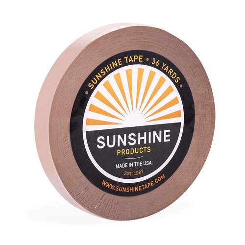 Sunshine Extended Wear Hair System Tape Roll Adhesive Wig Tape - Brown Liner Hair Tape - Long Las...