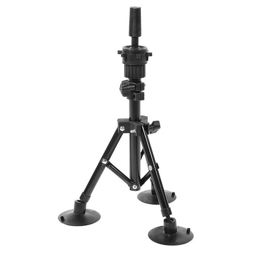 Mannequin Tripod, Adjustable Wig Stand Metal Mannequin Head Tripod Stand Holder for Hairdressing Head Mannequin Manikin Head Tripod, Extension Holder For Styling Tripod Wig Stand Black