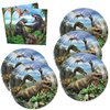 WETIM 40pcsk Jurassic Park Party Supplies include 20 plates, 20 napkins for Jurassic birthday party decoration