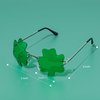 Big Mo's Toys St. Patrick’s Day Irish Shamrock Leaves Green Leprechaun Costume Glasses, 1 Pair