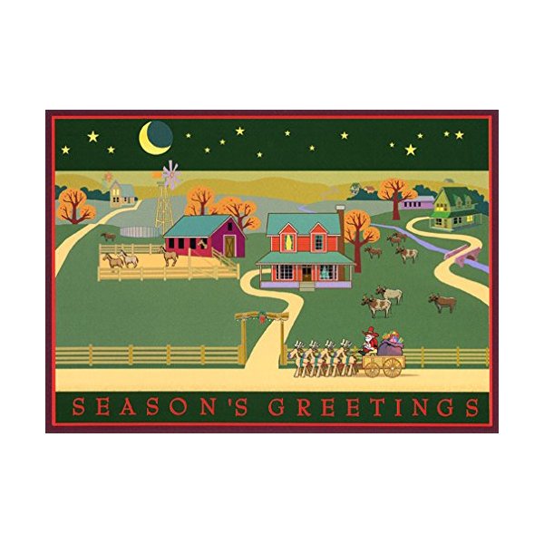 Season's Greetings Ranch - Box of 16 Western Christmas Cards