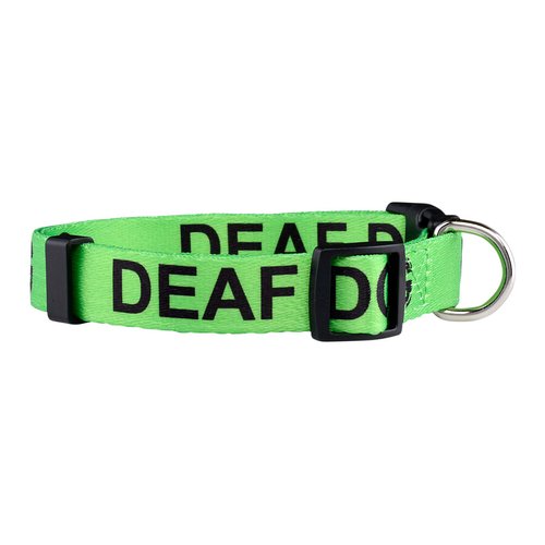 Native Pup Deaf Dog Collar| Hard of Hearing Warning| (Medium)