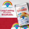 BioSwiss Bandages, Rainbow Shaped Self Adhesive Bandage, Latex Free Sterile Wound Care, Fun First Aid Kit Supplies for Kids, 50 Count