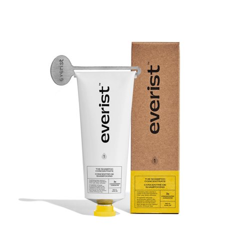 Everist The Complete Shower Kit - The Shampoo Concentrate, The Deep Conditioning Concentrate & The Body Wash Concentrate, The Compostable Konjac Sponge & Jute Travel Bag, 3.4 fl oz