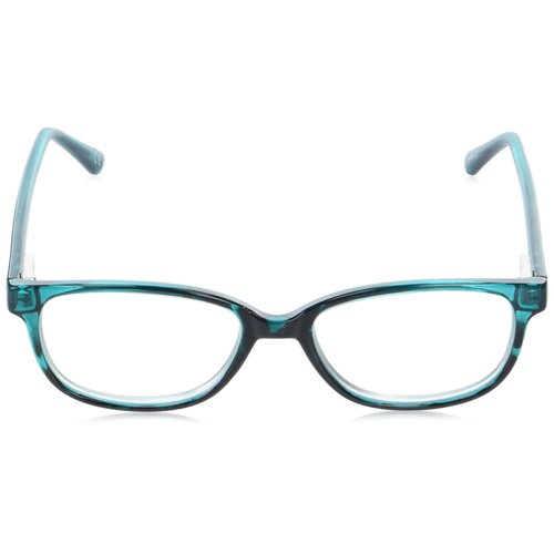 Sofia Vergara x Foster Grant Women's Alicia Reading Glasses Rectangular, Crystal Teal, 50 mm + 1.75