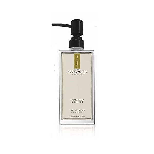 Pecksniff's Prestige 500ml Glass Hand Wash Honeydew & Ginger